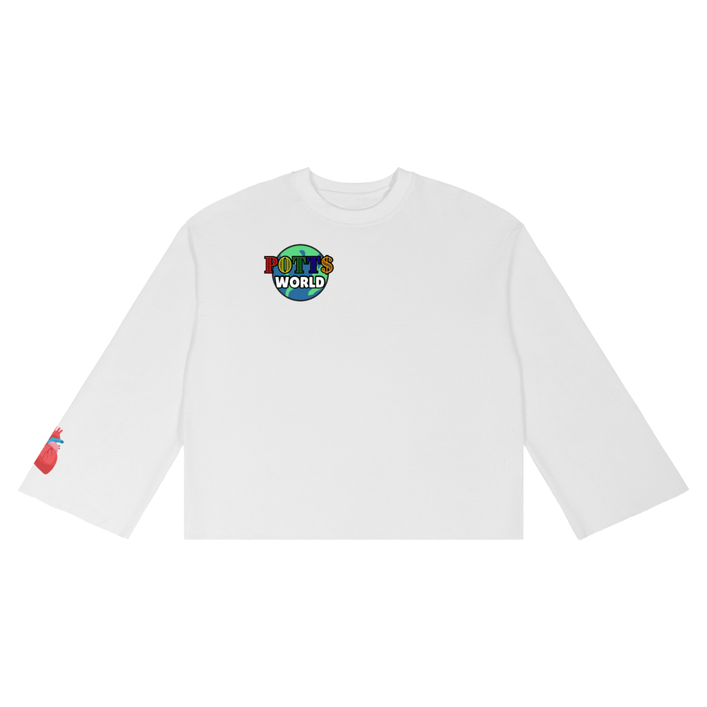 Unisex Waffle Raw Edge T-Shirt