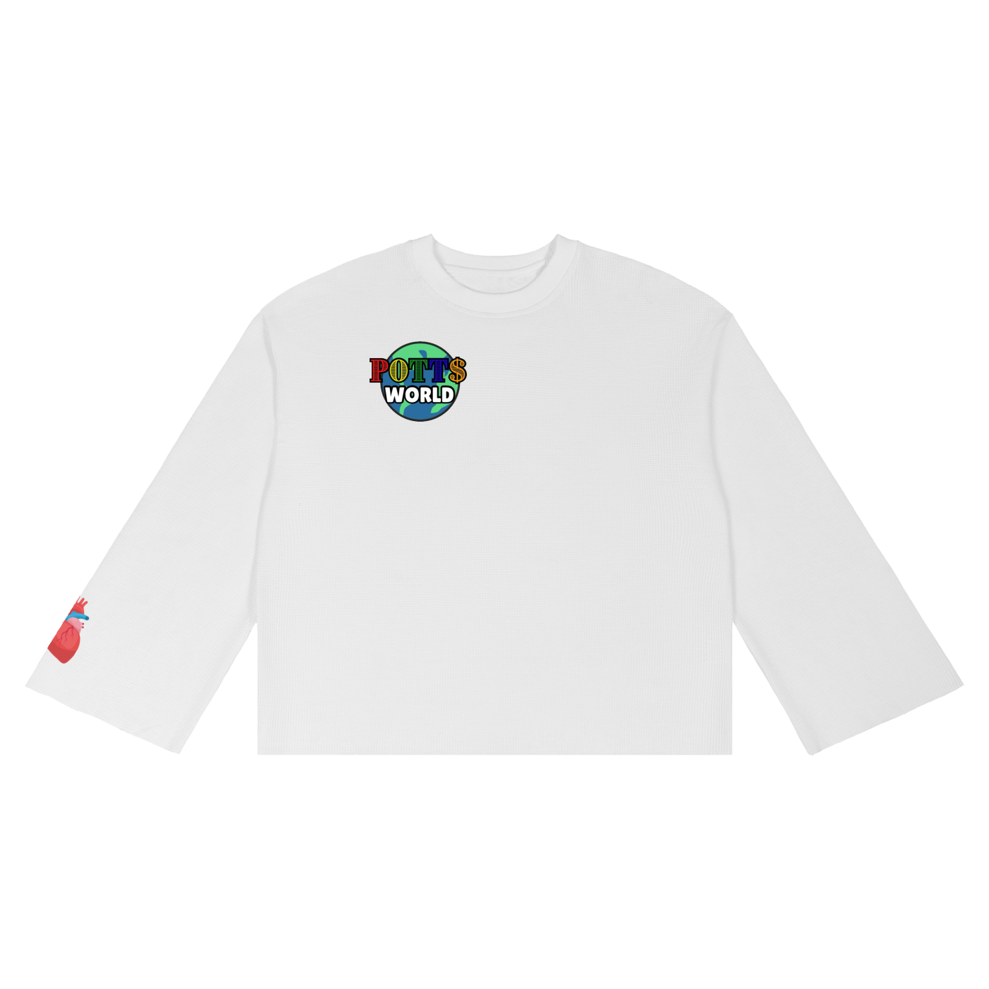 Unisex Waffle Raw Edge T-Shirt