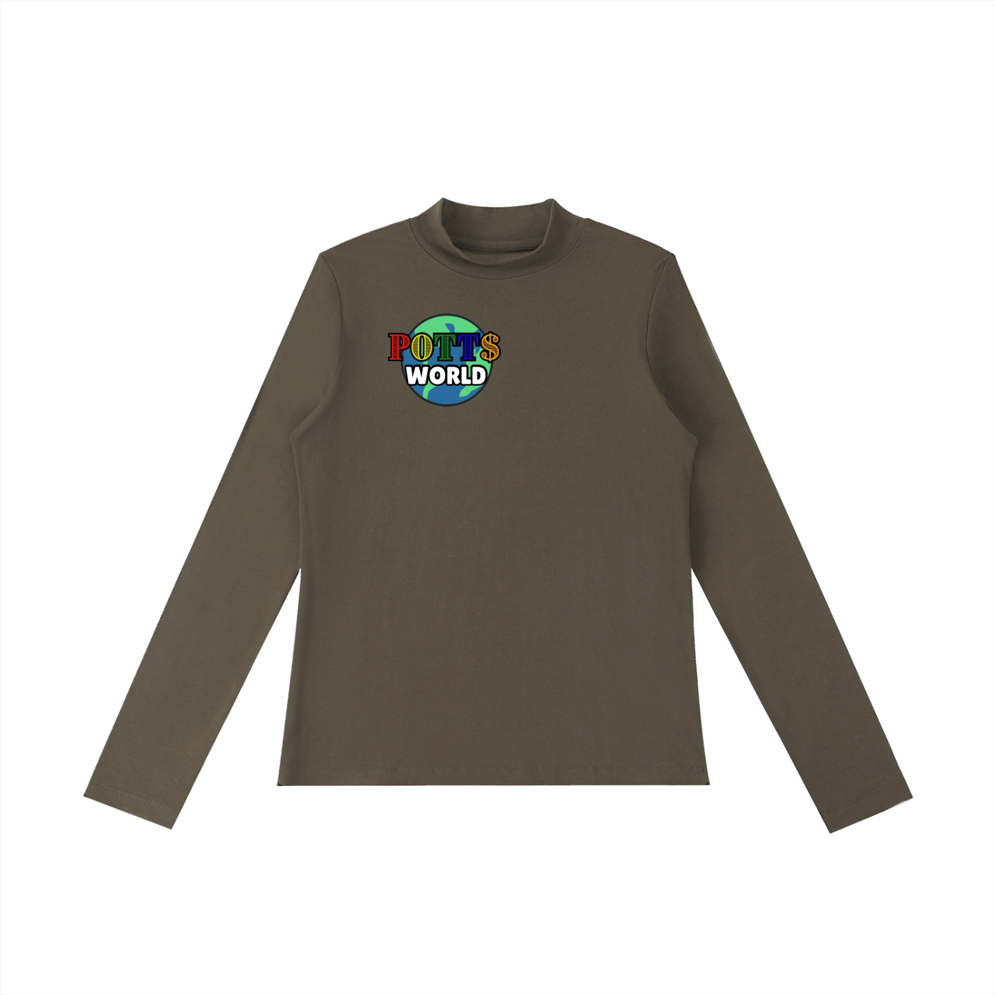 Essential Mock Neck Long Sleeve T-Shirt