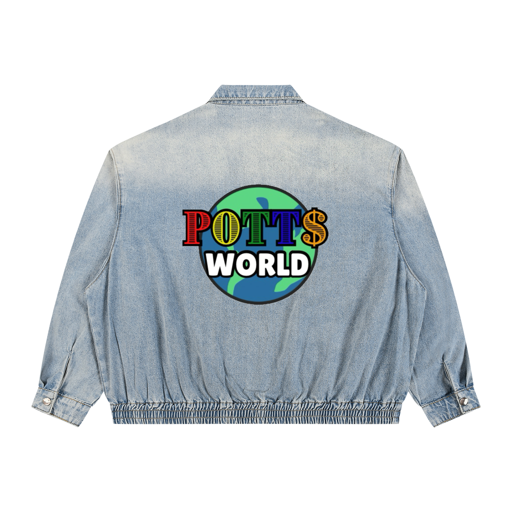 Vintage Full-Zip Denim Jacket