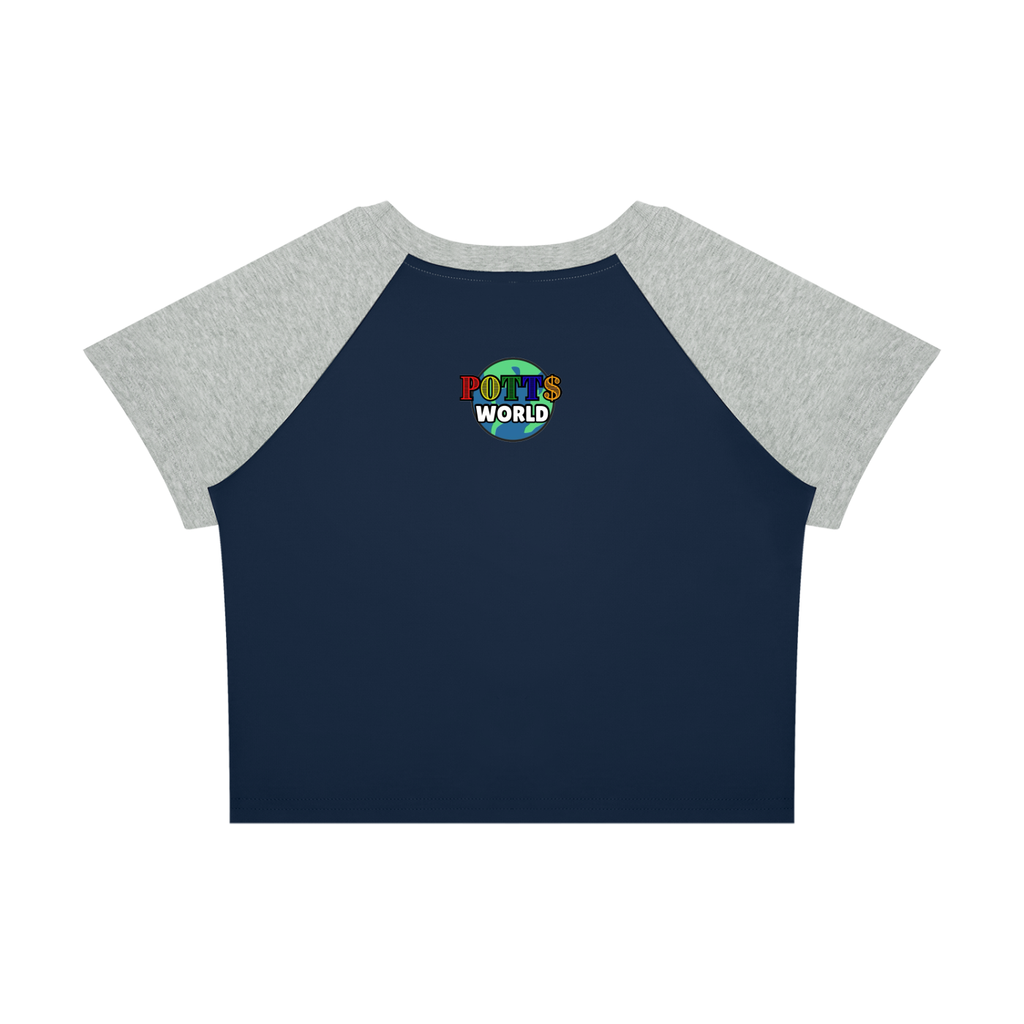 Women’s Raglan "Vibrate Higher" Block Baby T-Shirt