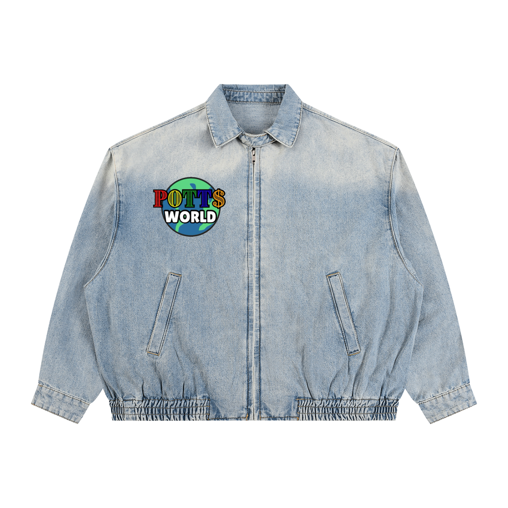Vintage Full-Zip Denim Jacket