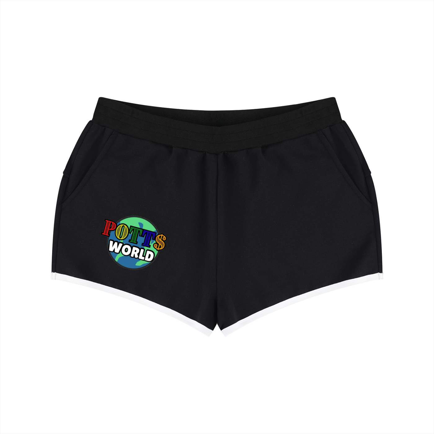 Women's Retro Contrast Binding Shorts