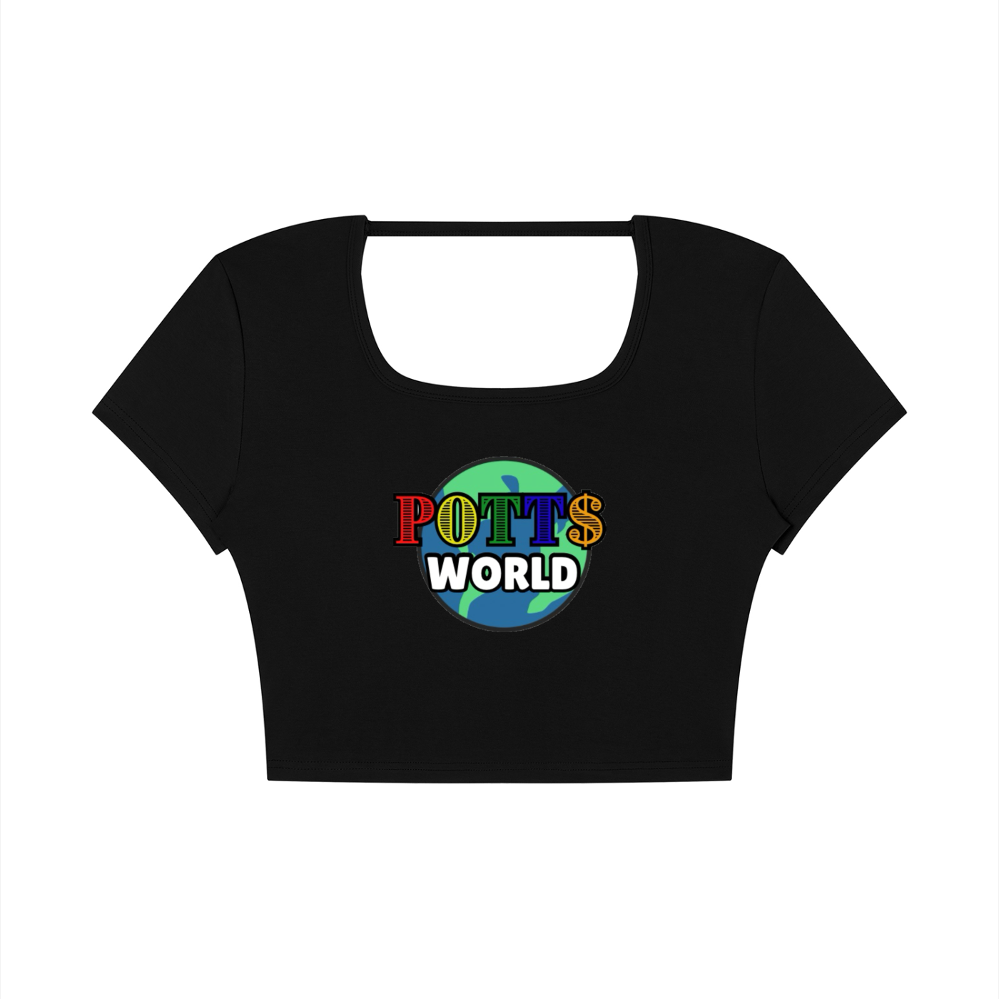 Women's Square Neck Crop T-Shirt