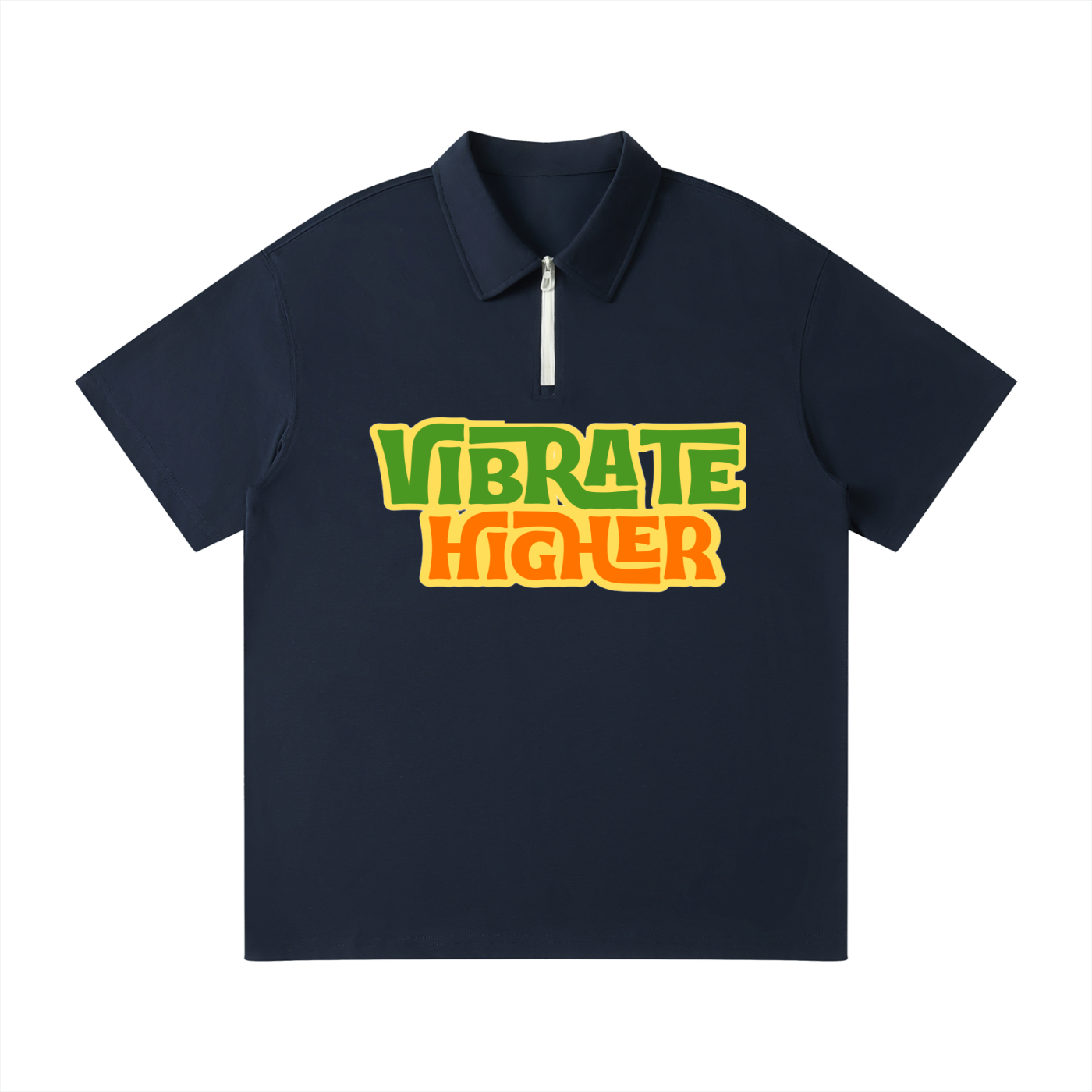 Unisex Quarter-Zip Polo Shirt