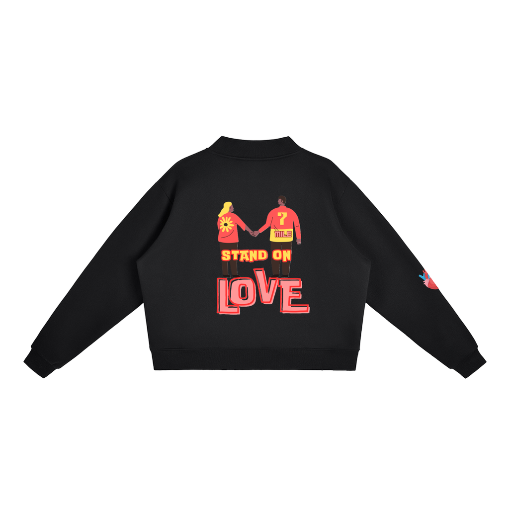 PW Fleece Mock-Neck Crew Sweatshirt