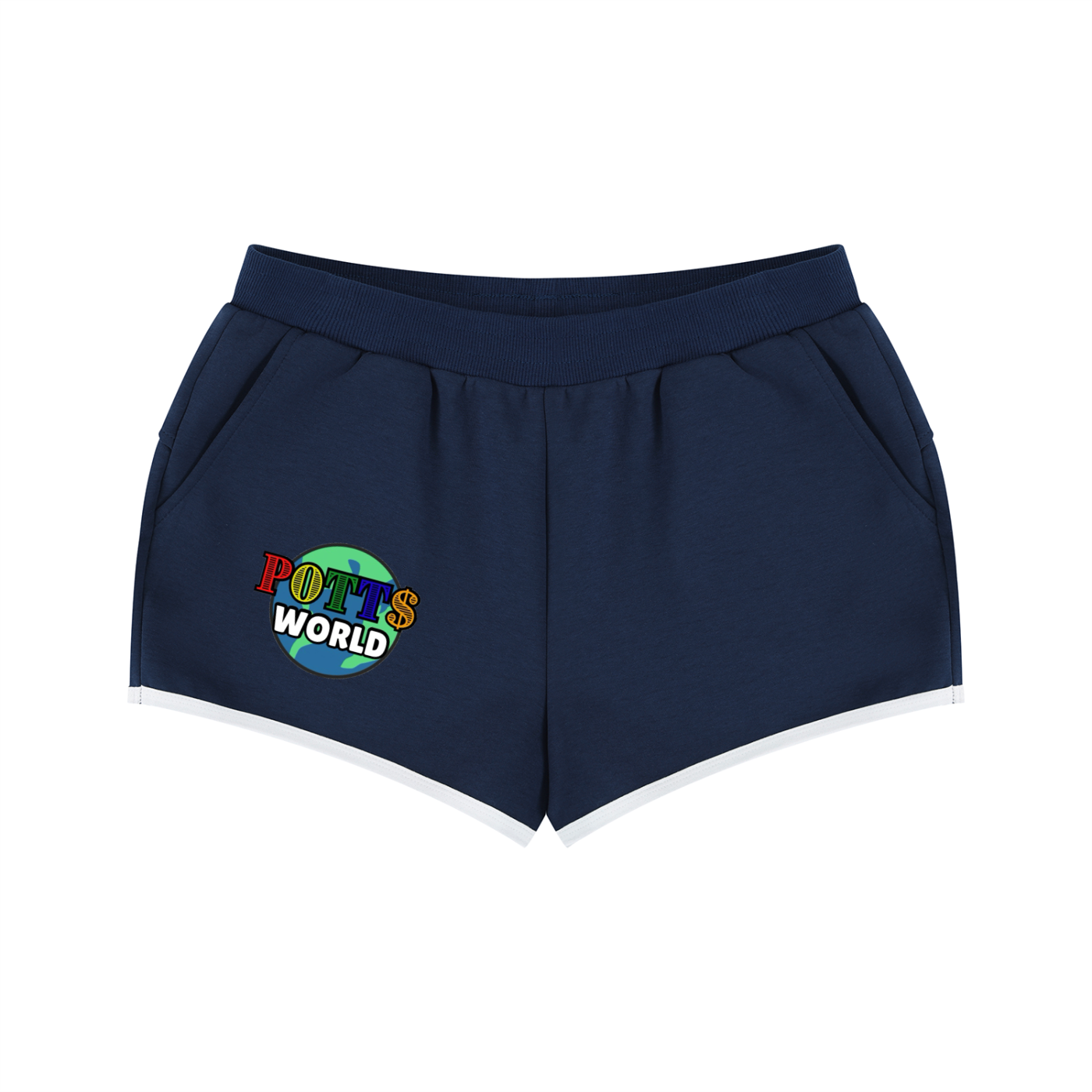 Women's Retro Contrast Binding Shorts