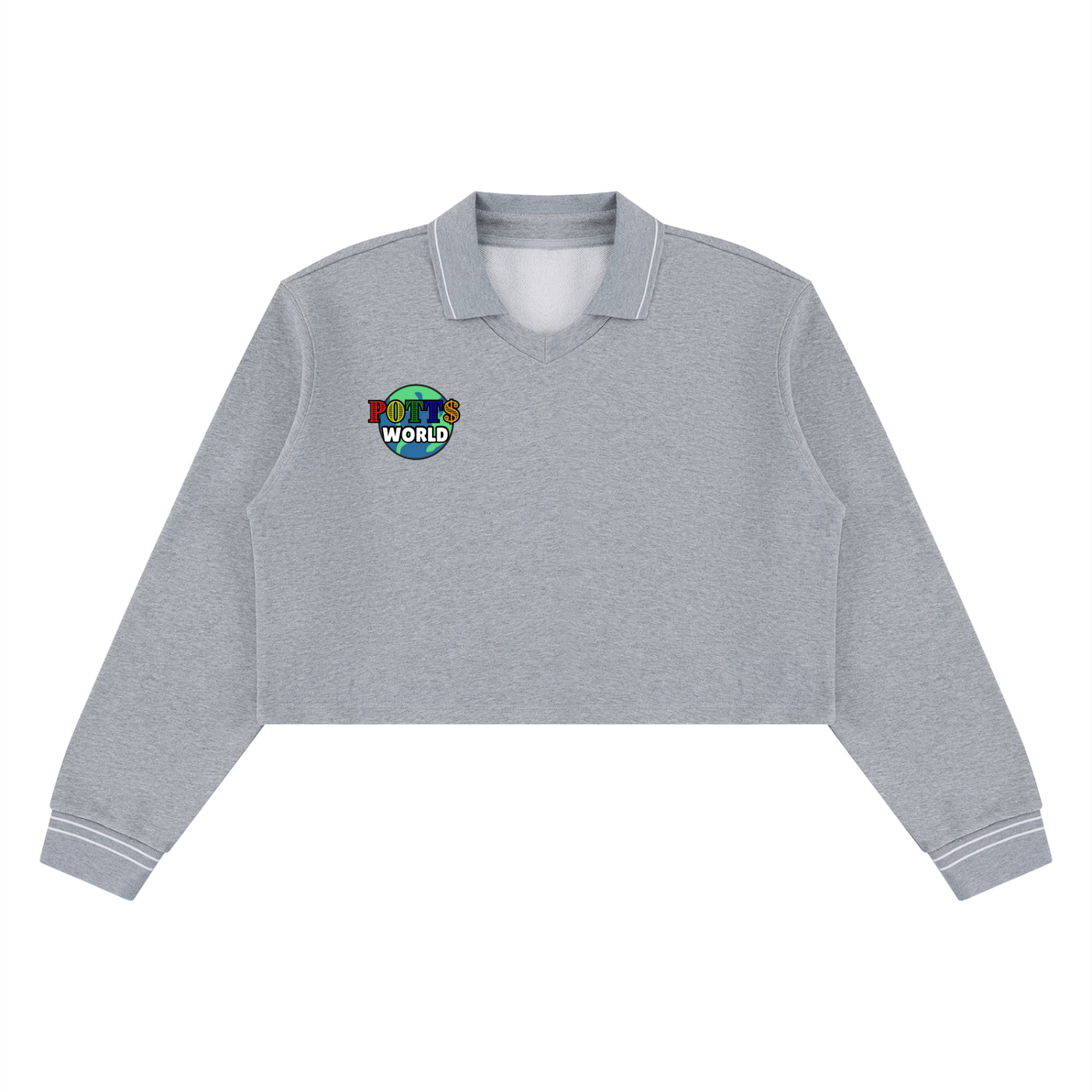 Women’s Crop Collared Sweatshirt