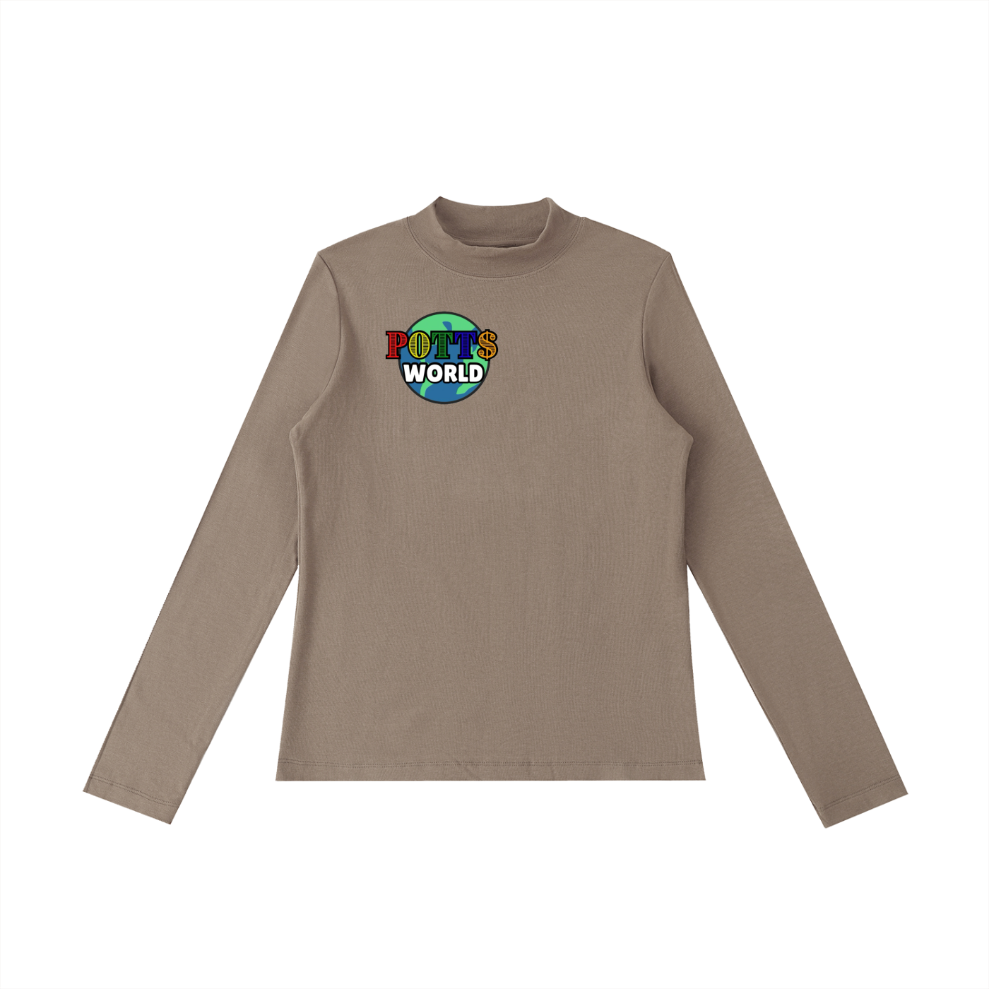 Essential Mock Neck Long Sleeve T-Shirt
