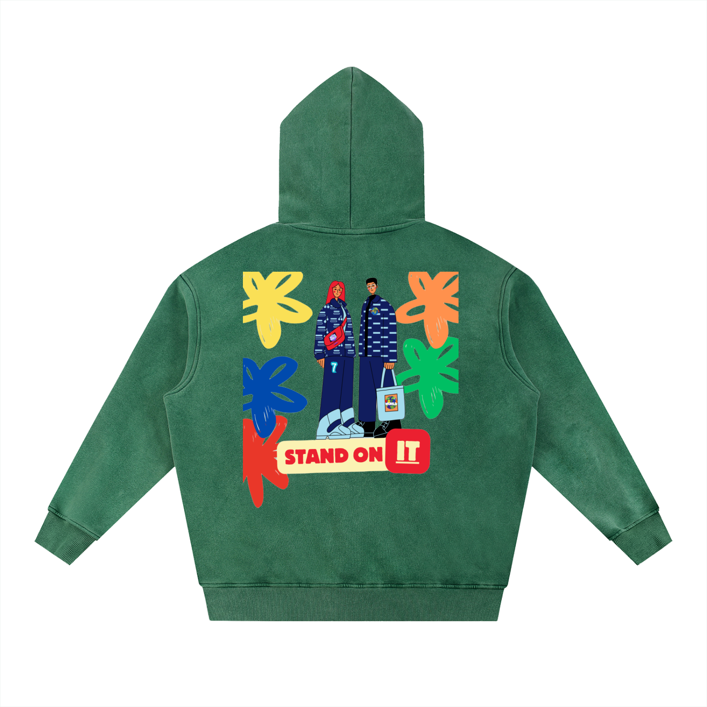 Snow Wash Fleece Oversize Hoodie