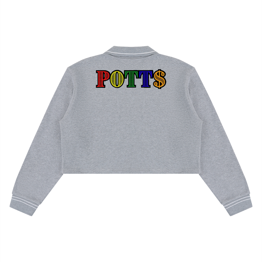 Women’s Crop Collared Sweatshirt