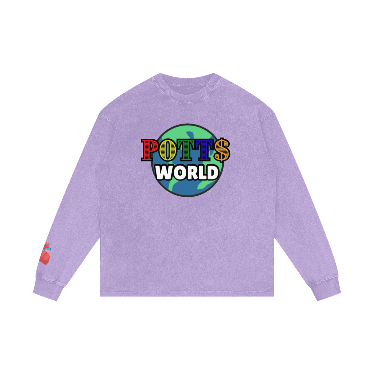 Acid Wash Oversize Long Sleeve T-Shirt