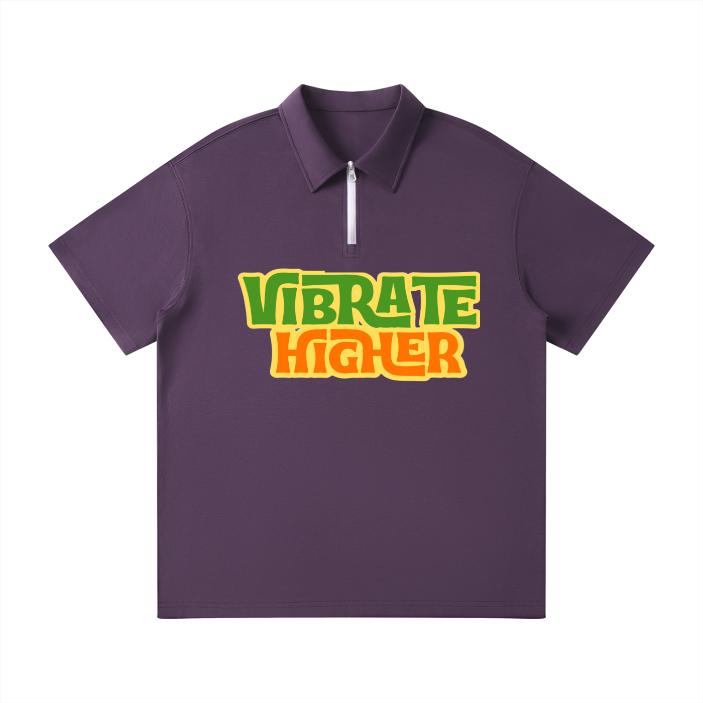 Unisex Quarter-Zip Polo Shirt