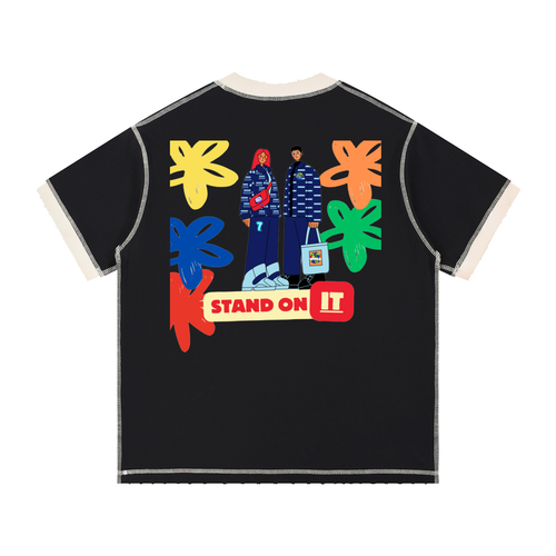 Contrast-Stitched Cotton T-Shirt