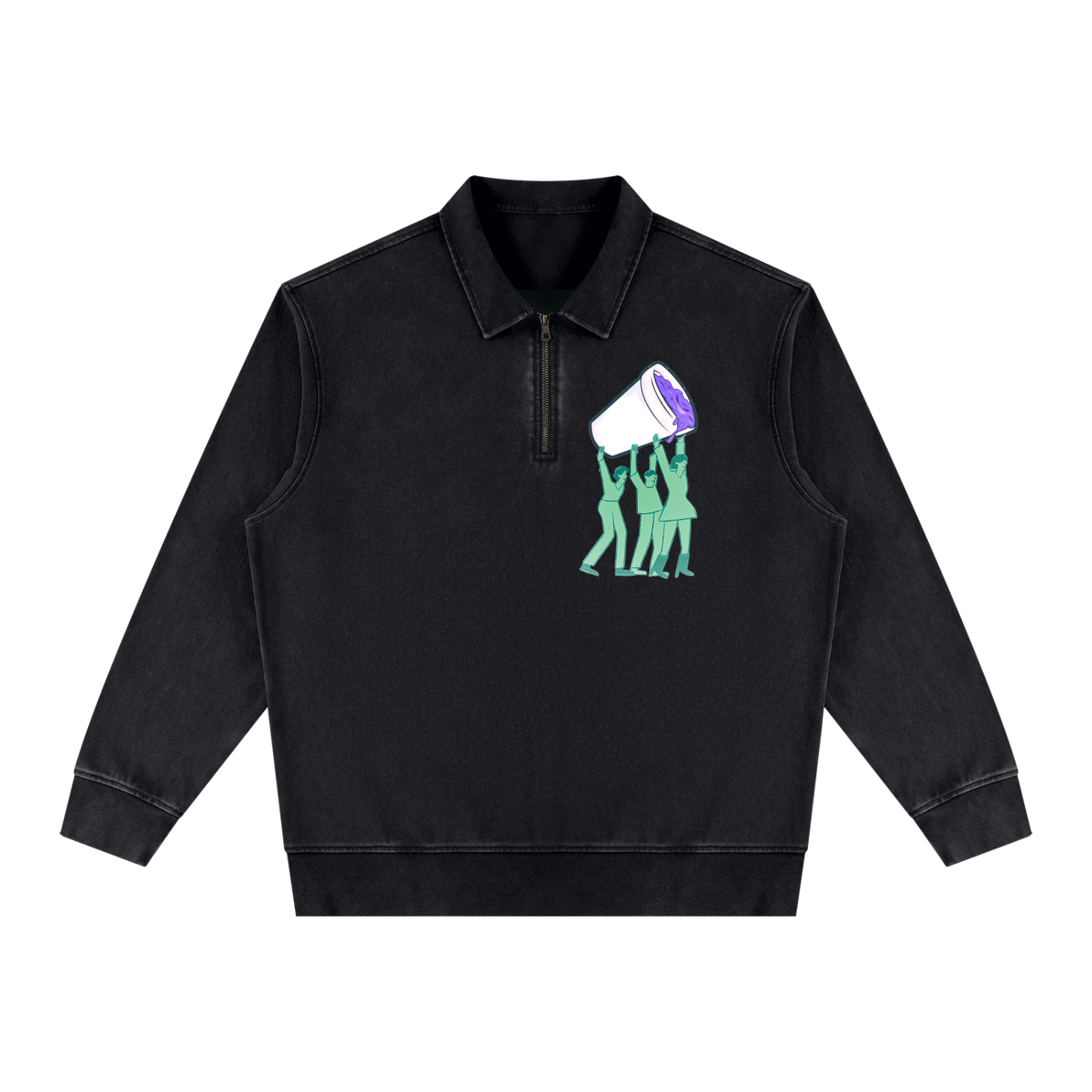 MUD Quarter Zip Sweatshirt unisex