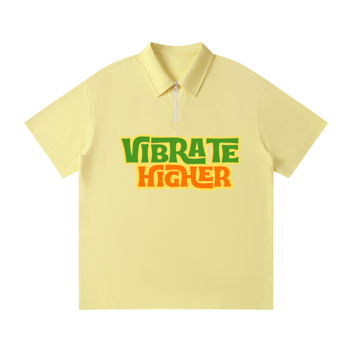 Unisex Quarter-Zip Polo Shirt
