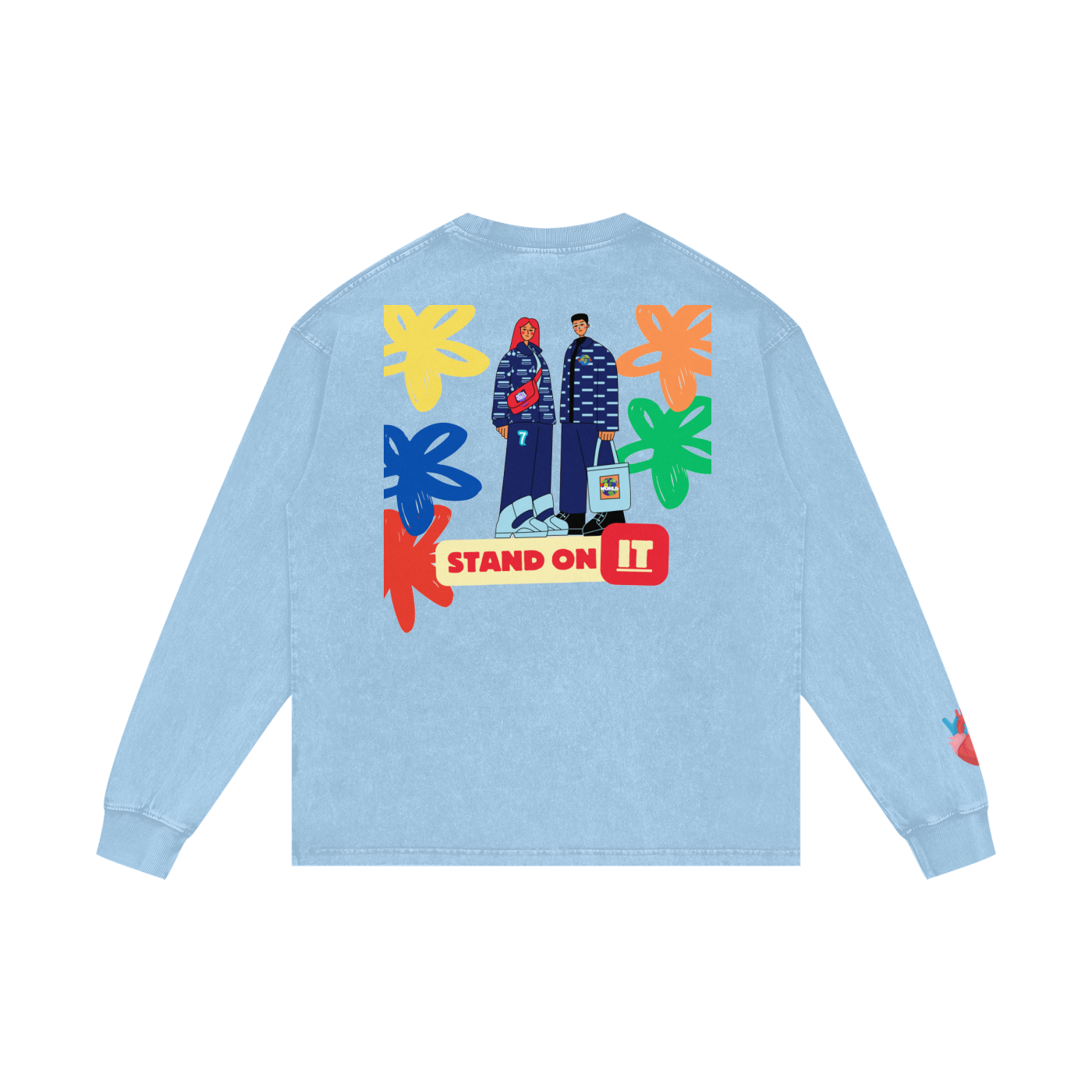 Acid Wash Oversize Long Sleeve T-Shirt