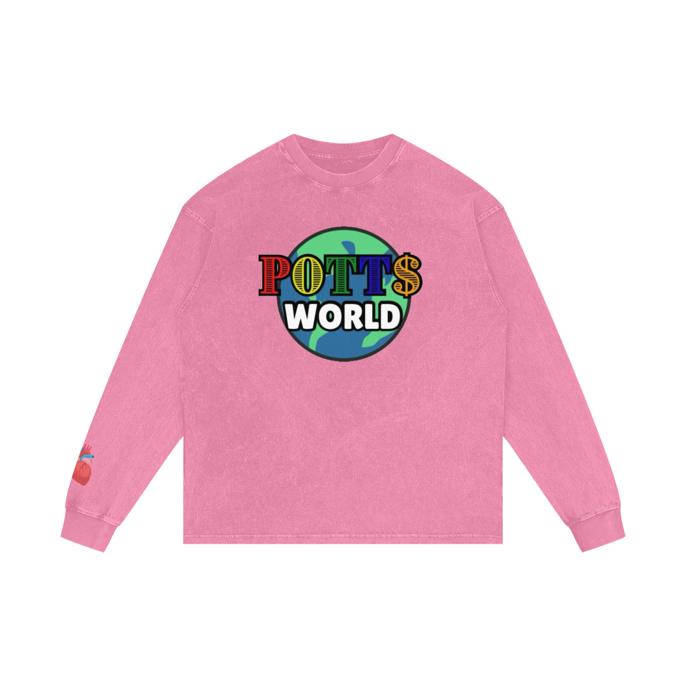 Acid Wash Oversize Long Sleeve T-Shirt