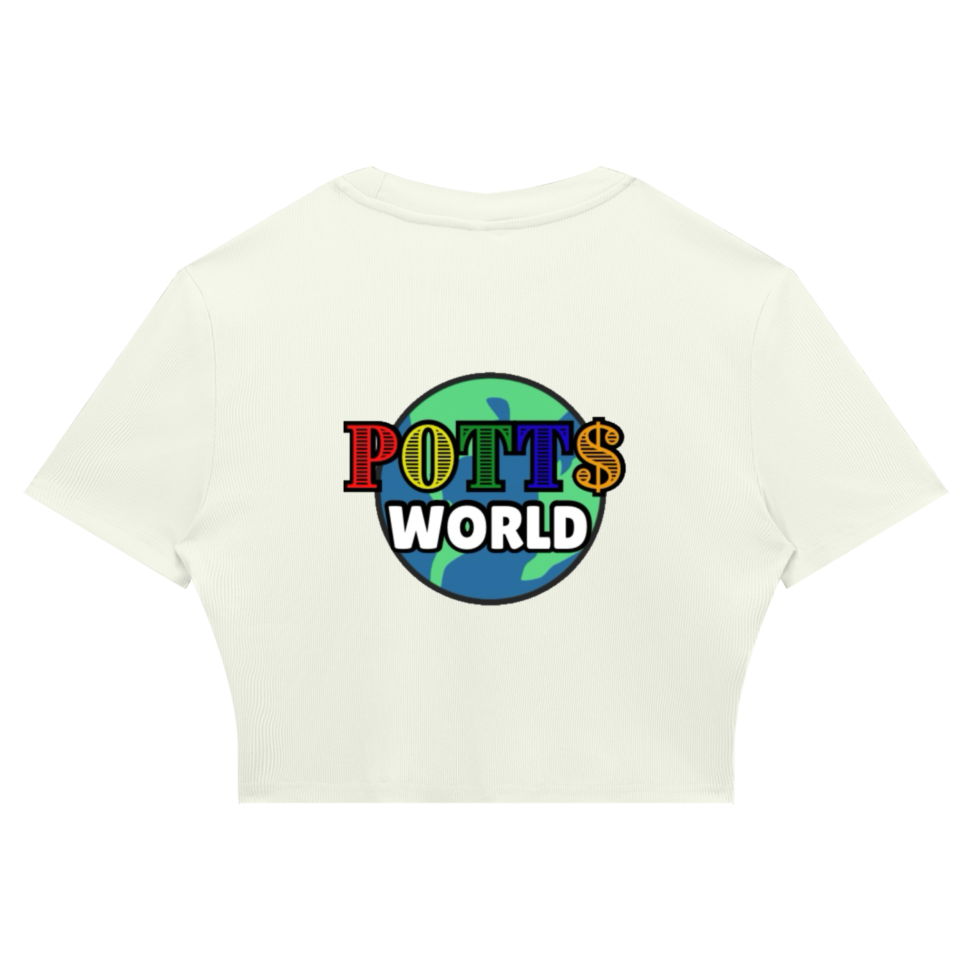 Women's Slim Ribbed Crop T-Shirt