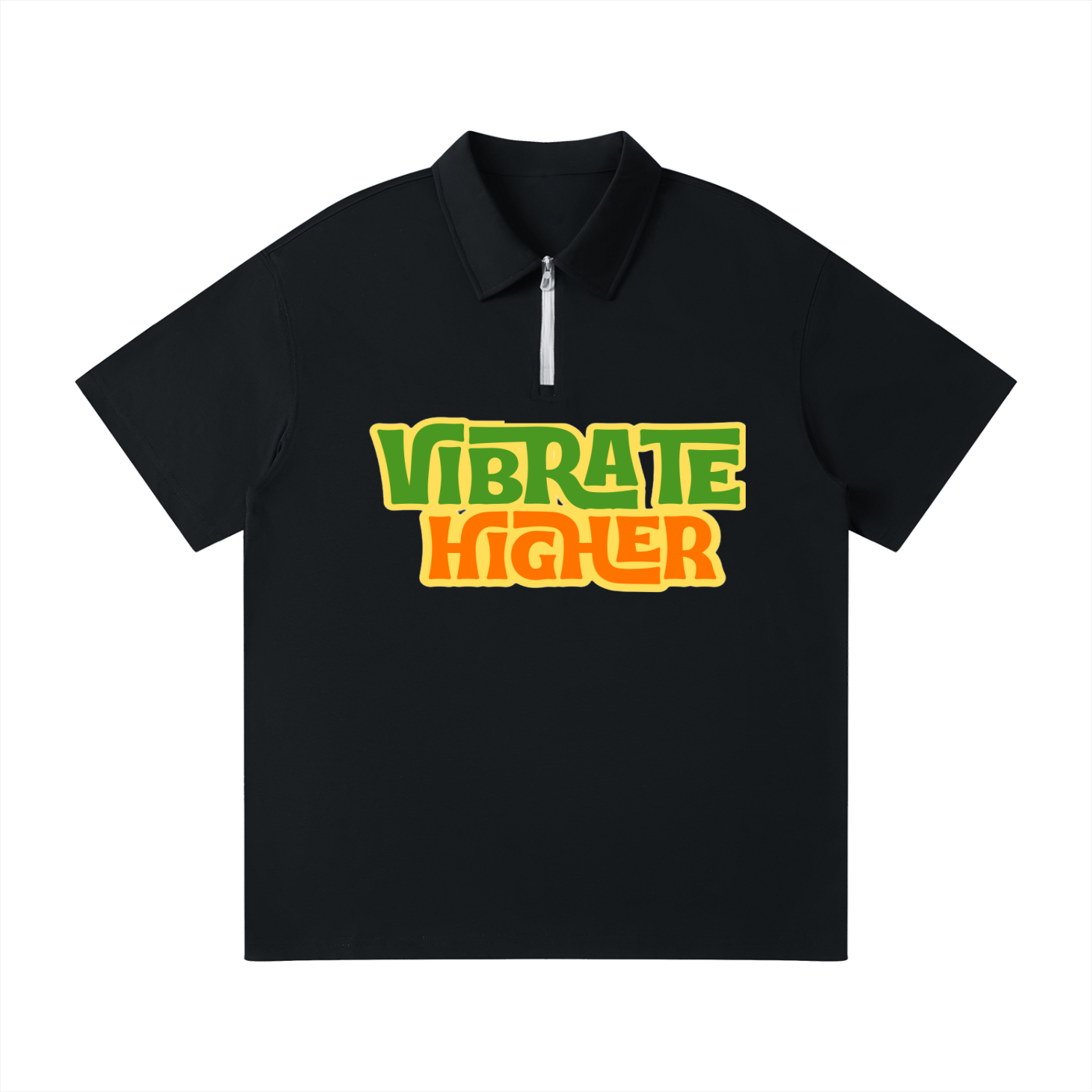 Unisex Quarter-Zip Polo Shirt