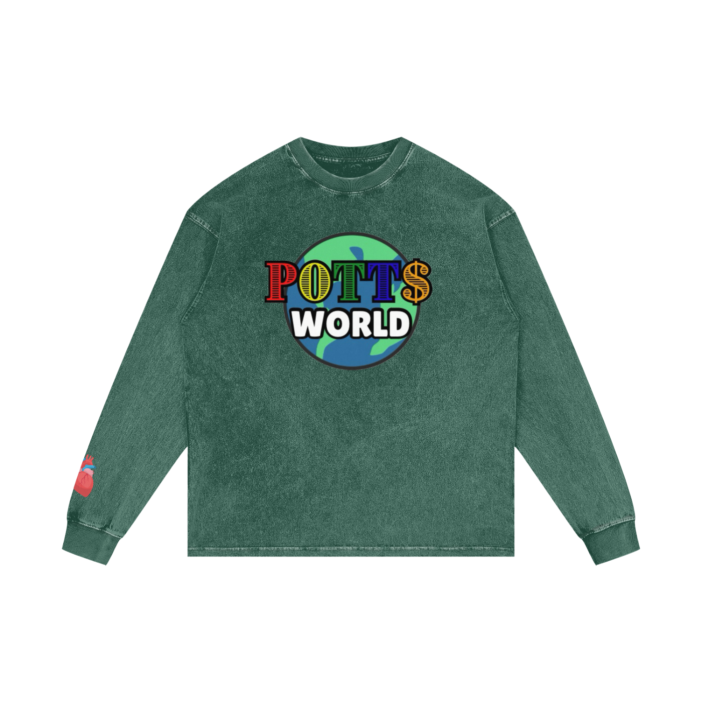 Acid Wash Oversize Long Sleeve T-Shirt